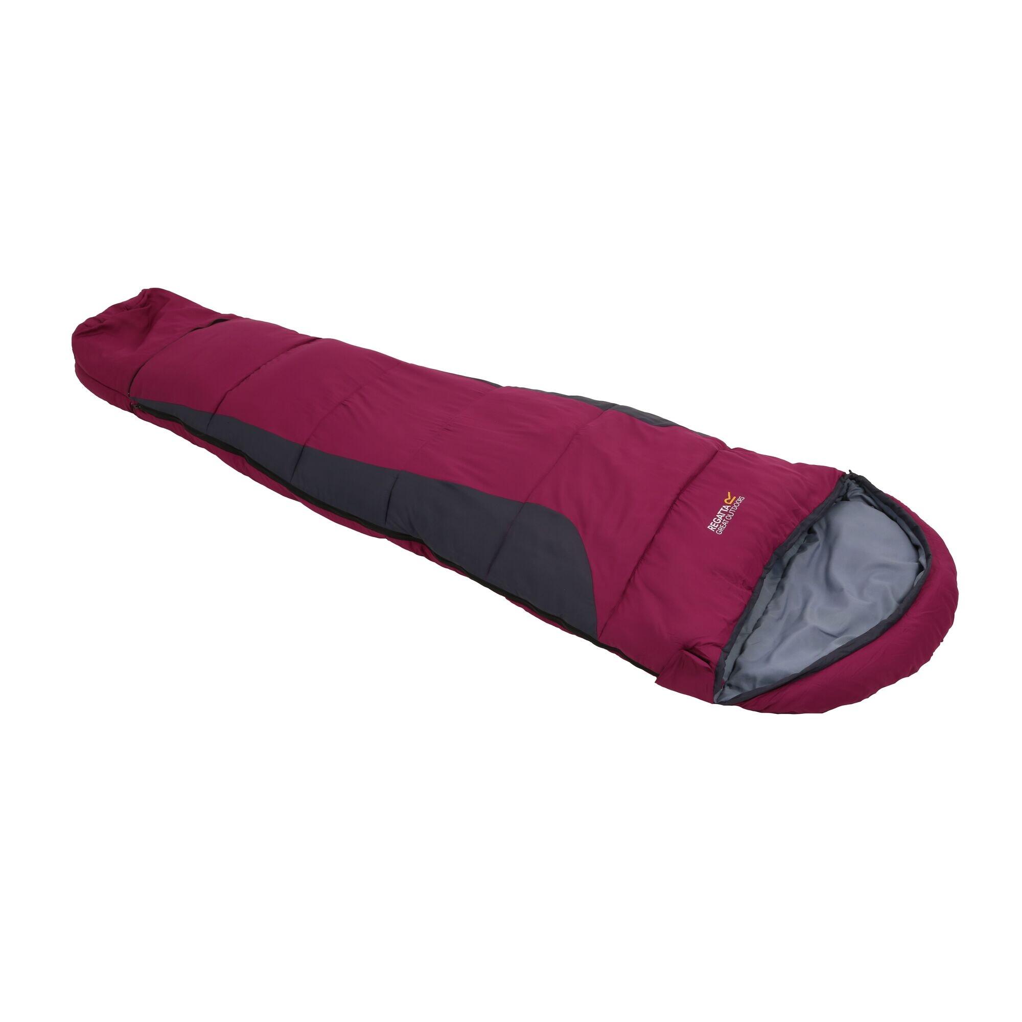 Hilo Boost Expandable Sleeping Bag (Azalea/Ebony) REGATTA Decathlon