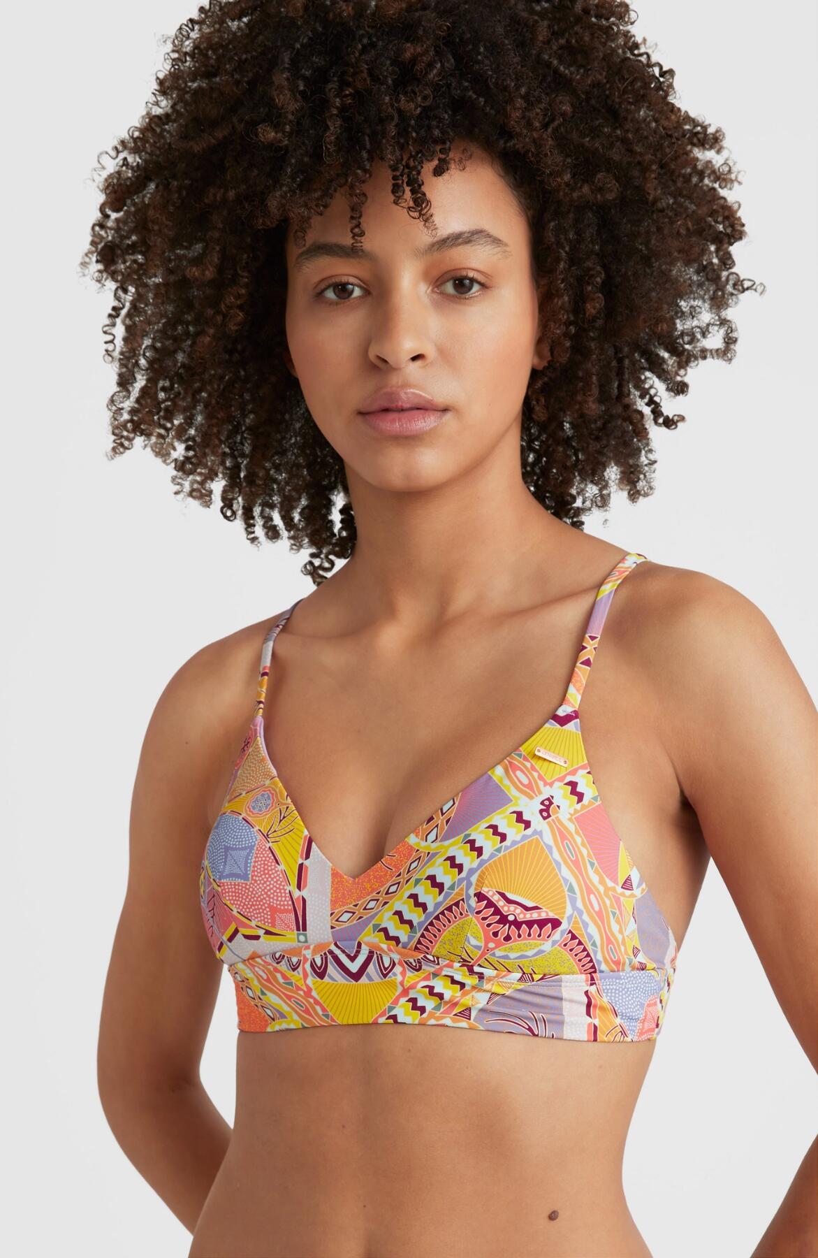 O'NEILL O'neill Vêtements de natation WAVE TOP  Femmes Yellow Scarf Print 2/5