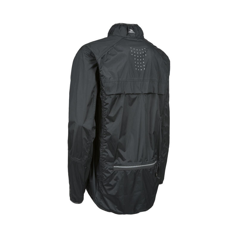 Grafted Packaway Active Jacke, Wasser und Wind abweisend Herren Schwarz