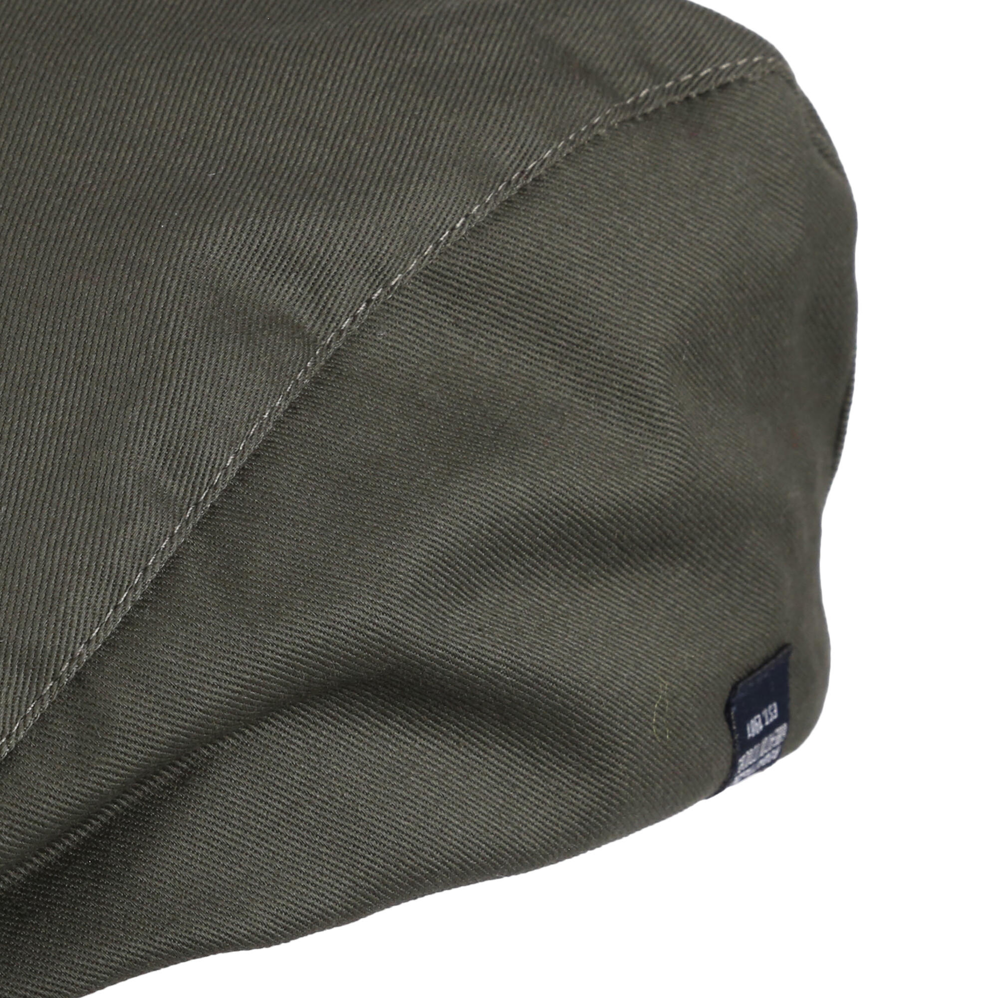 Mens Sadaka Flat Cap (Dark Khaki) 2/4