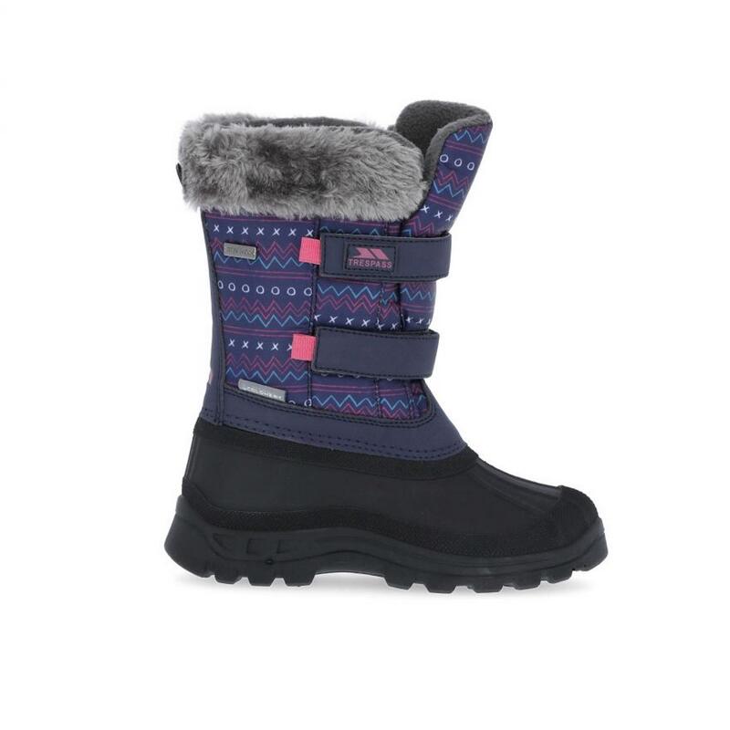 Schneestiefel Vause mit Klettverschluss Kinder Buntes Muster