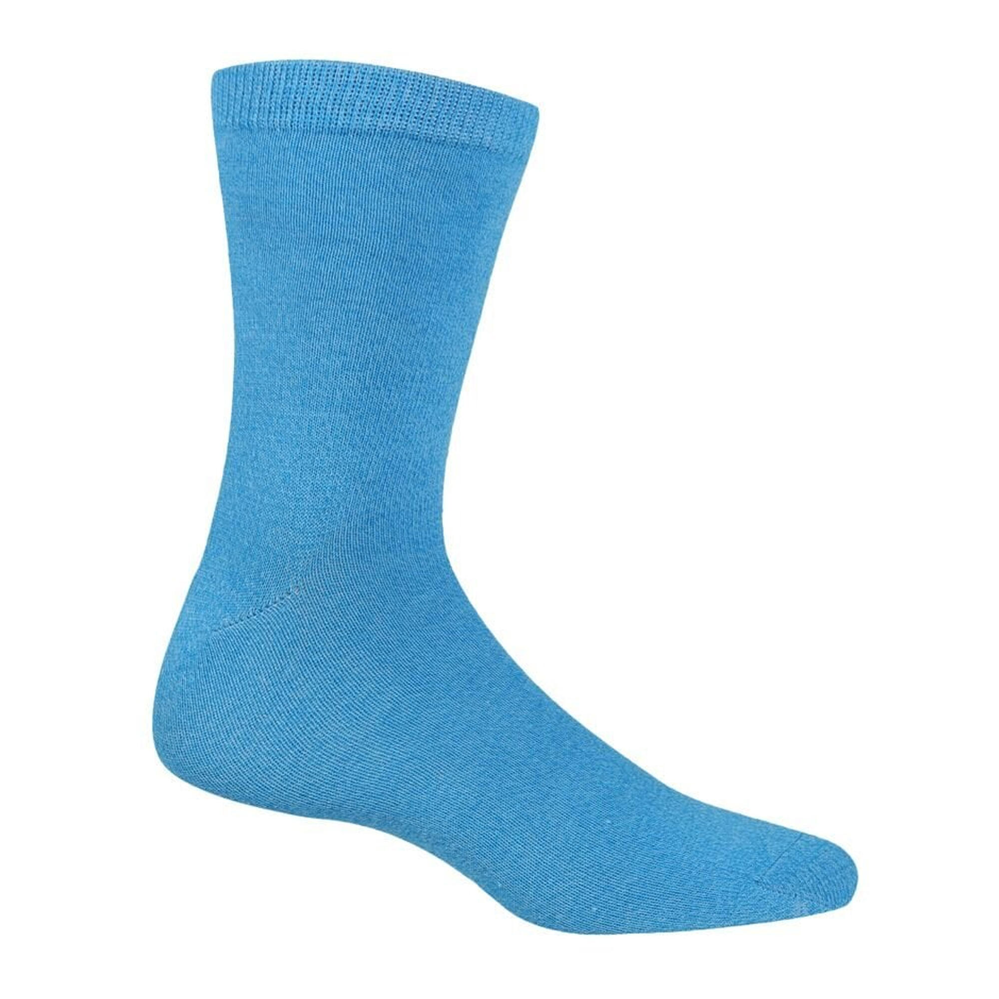 Womens/Ladies Lifestyle Ankle Socks Set (Pack of 4) (Light Steel/Blue) 4/5