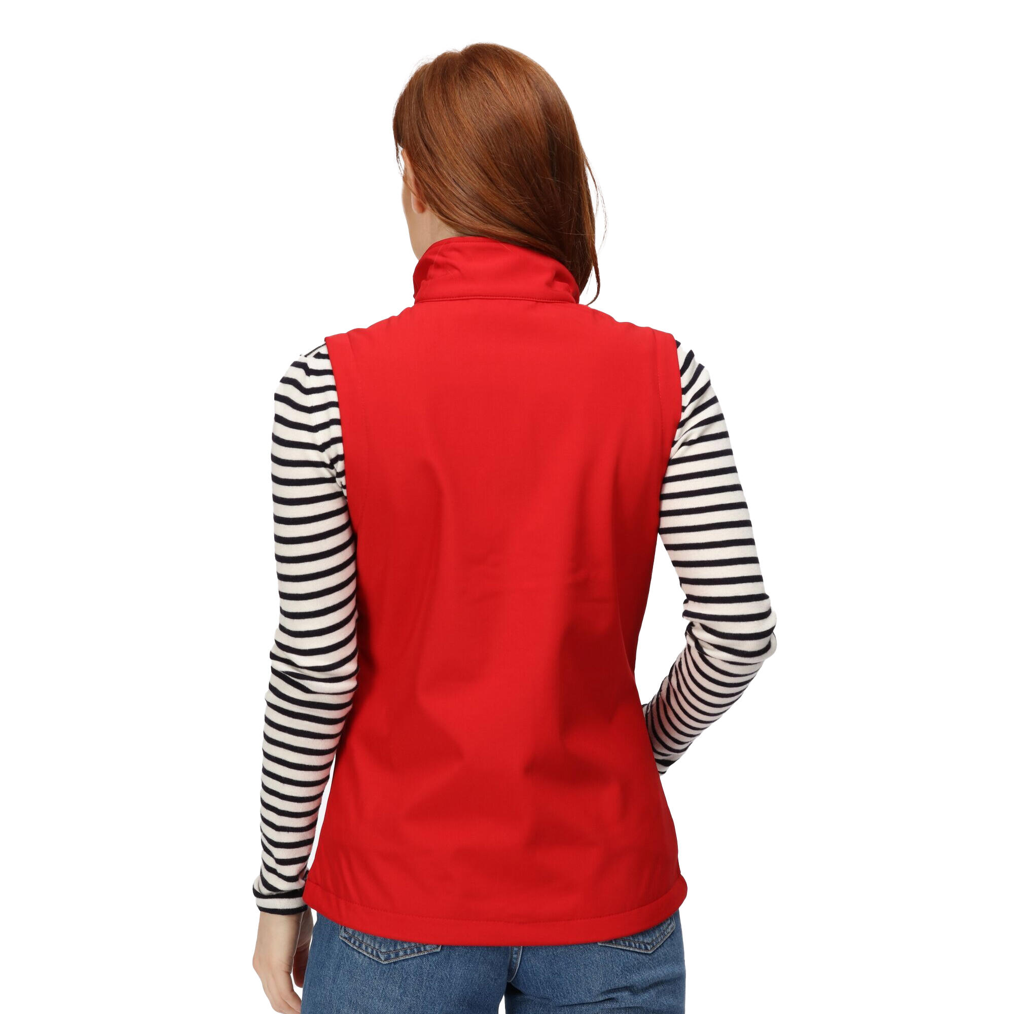 Womens/Ladies Octagon II 3 Layer Printable Softshell Bodywarmer (Classic Red) 4/5