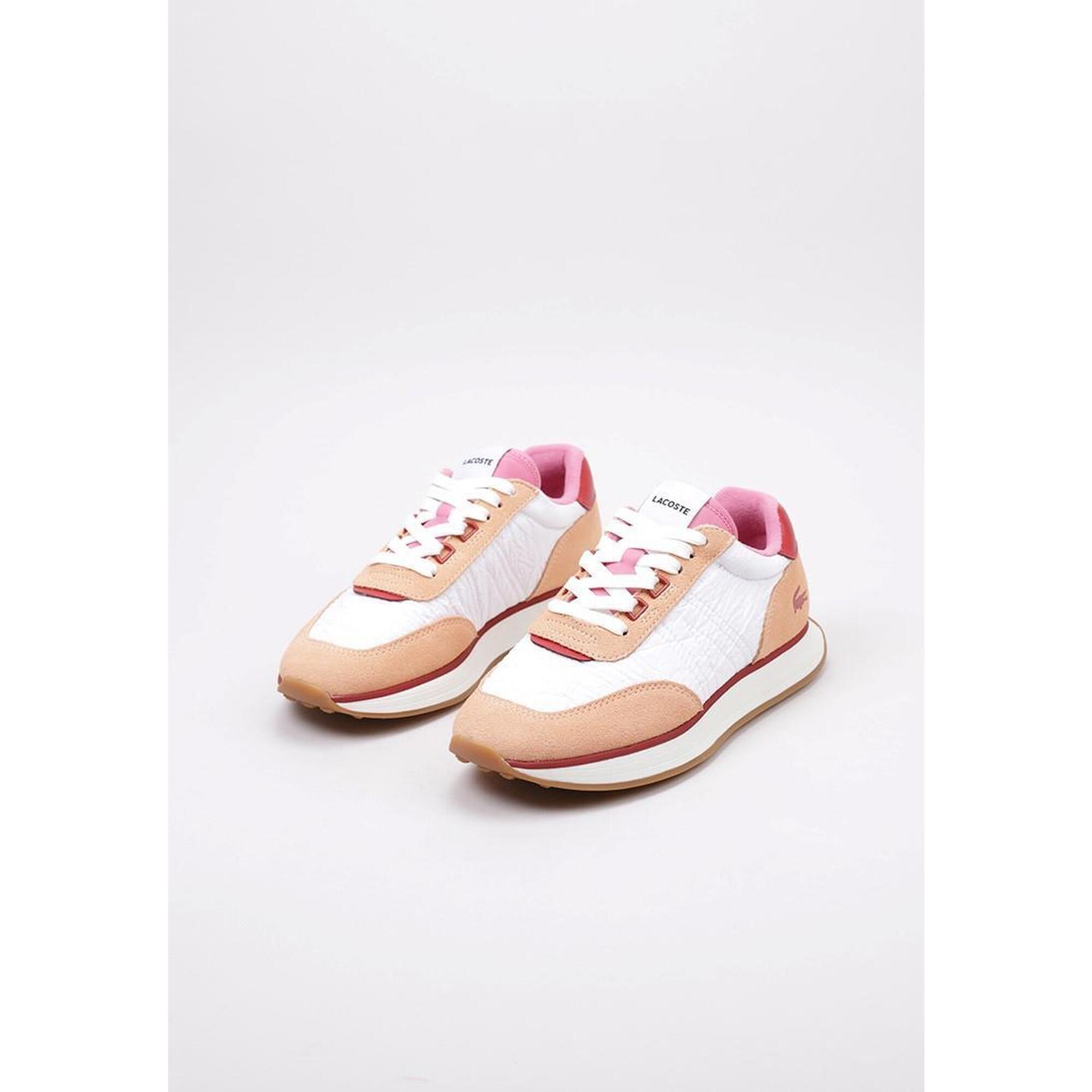 Chaussures Deportivas Mujer Lacoste L-SPIN WRINKLED Rose