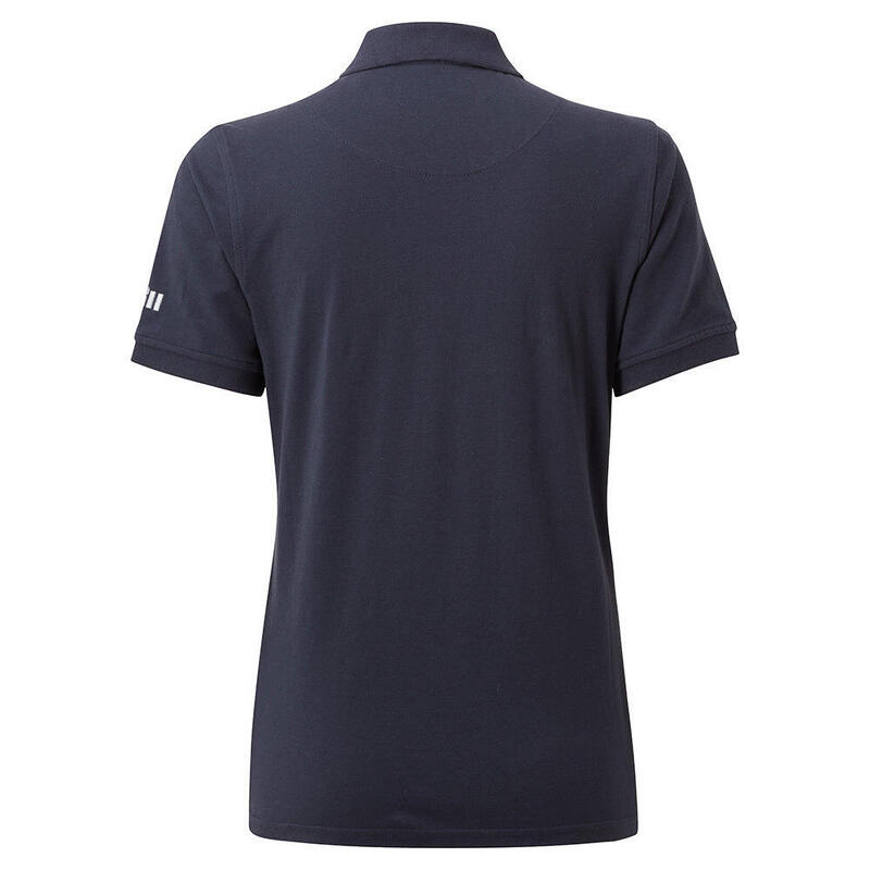 Women's Cotton Polo Shirt - Navy Blue