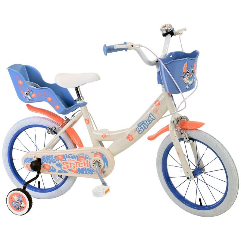 Fiets 16 inch 5-7 jaar Stitch