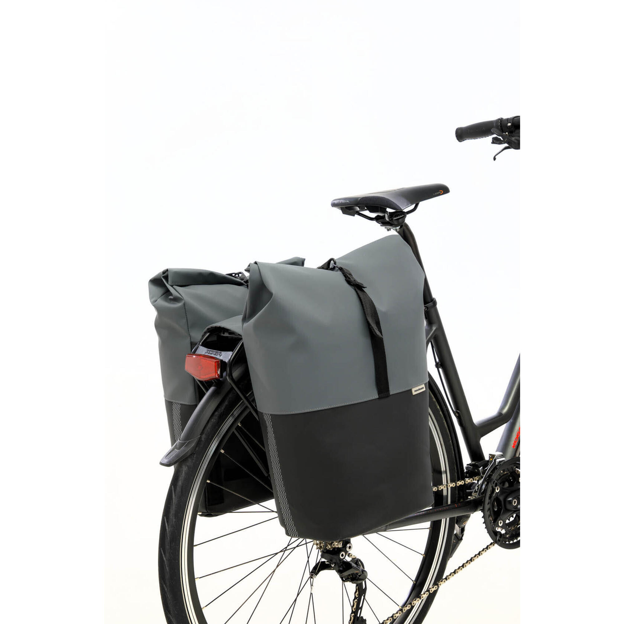 New Looxs - Porte-bagages Nyborg Double - Sacoche Vélo - Gris|noir - Decathlon