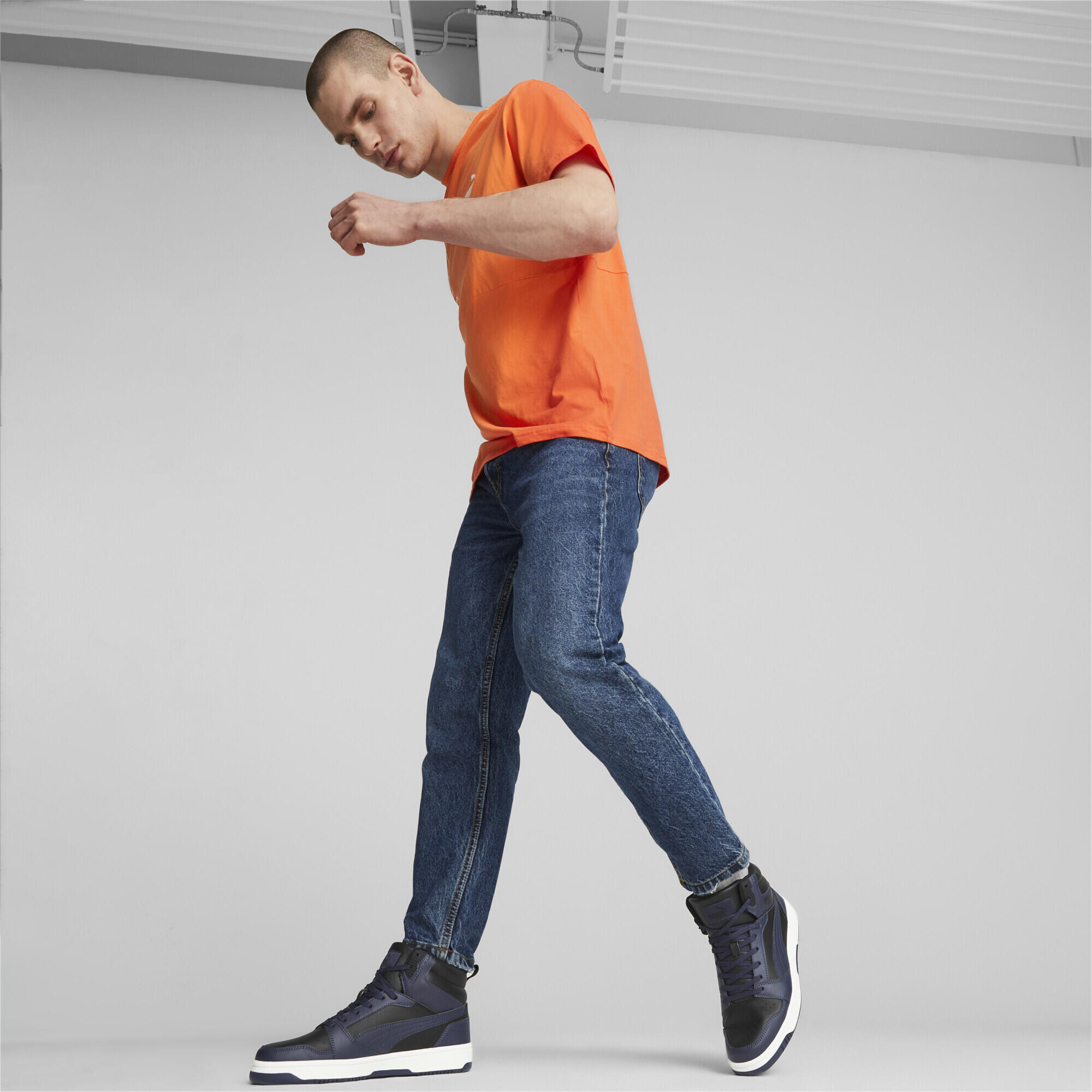 Sneakers Rebound PUMA Black Navy White Blue 3/7