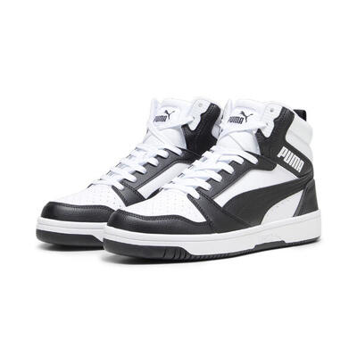 Zapatillas Rebound PUMA White Black Mauve Mist Pink