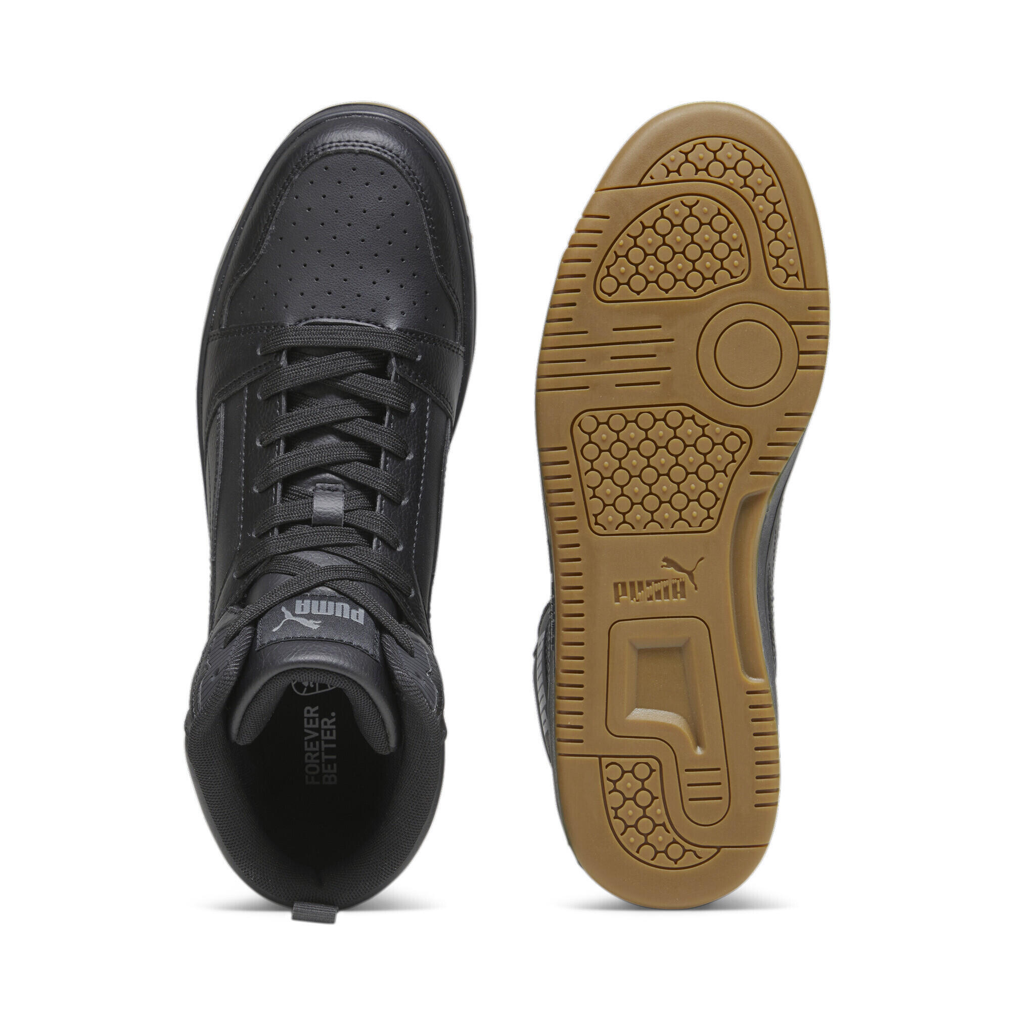 Sneakers Rebound PUMA Black Shadow Gray Gum Beige 6/7