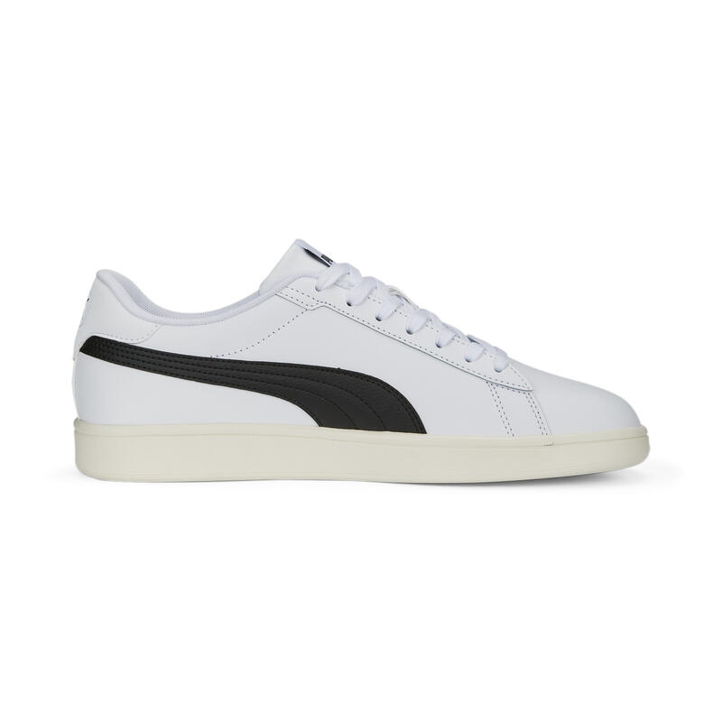 Tenisky Smash 3.0 L pro dospělé PUMA White Black Gold Frosted Ivory beige