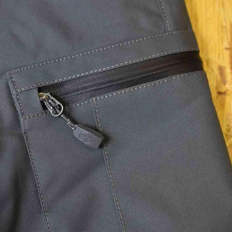 Men Water Repellent Insulation Ski Pants  - Grey