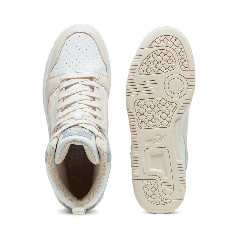 Rebound Sneakers Erwachsene PUMA White Gray Fog Rosebay Pink