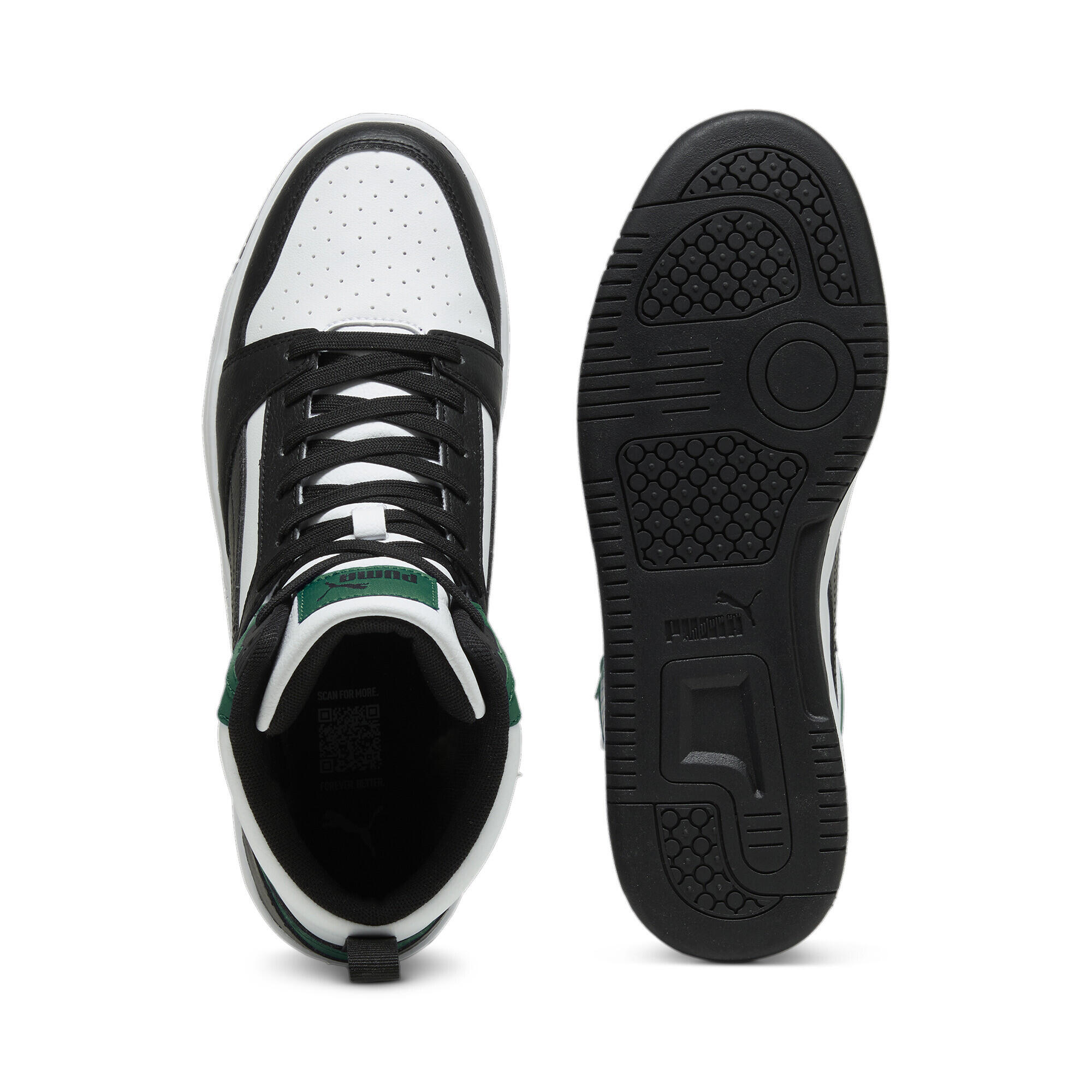 Sneakers Rebound PUMA White Black Vine Green 4/6