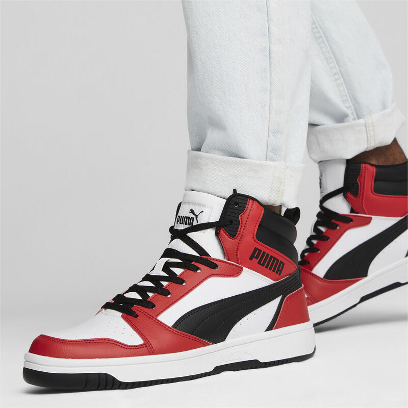 Rebound Sneakers Erwachsene PUMA White Black For All Time Red