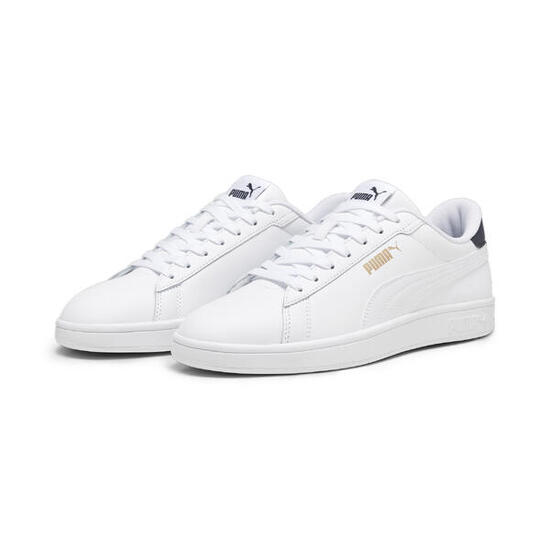 Zapatillas Smash 3.0 L PUMA White Navy Gold Blue
