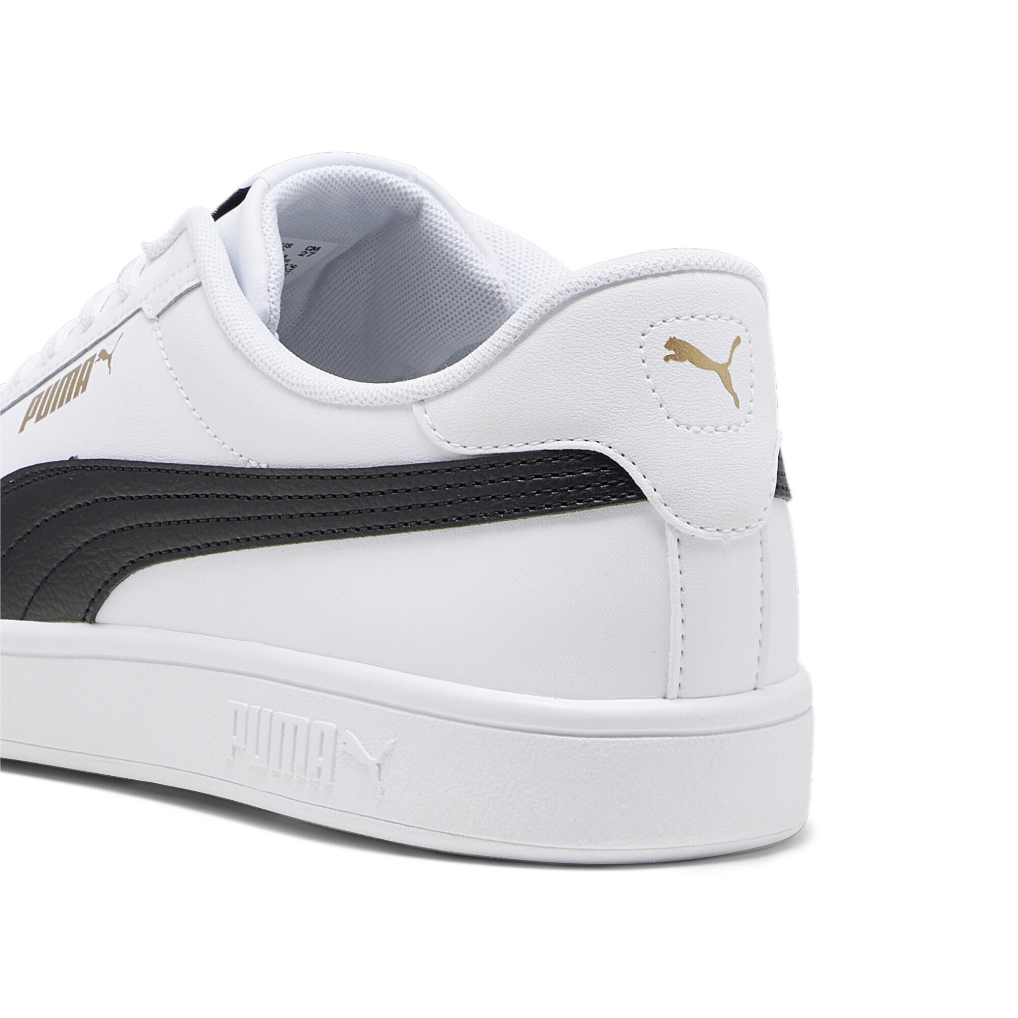 Sneakers Smash 3.0 L PUMA White Black Gold 4/7