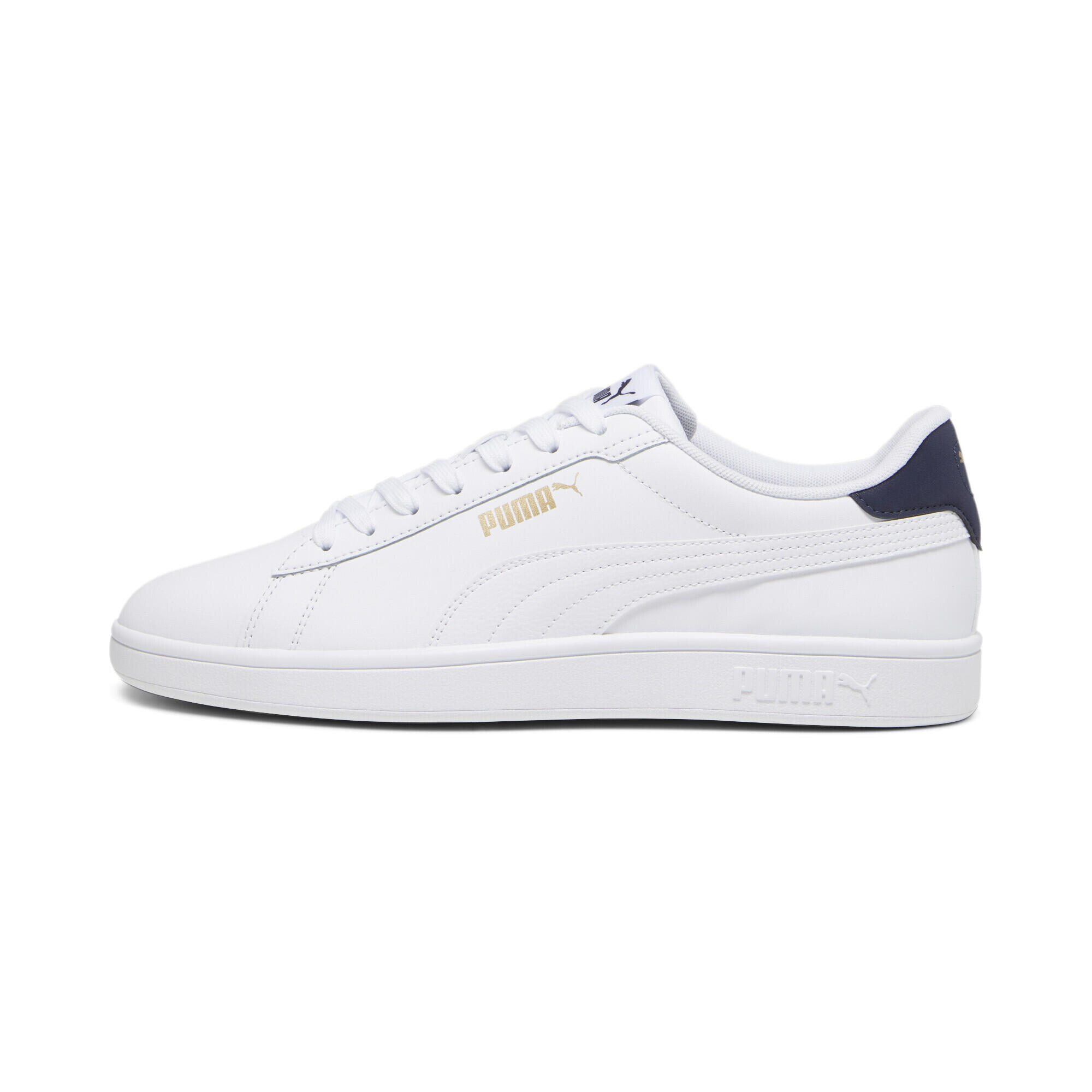 Zapatillas Smash 3.0 L PUMA White Navy Gold Blue 5/7