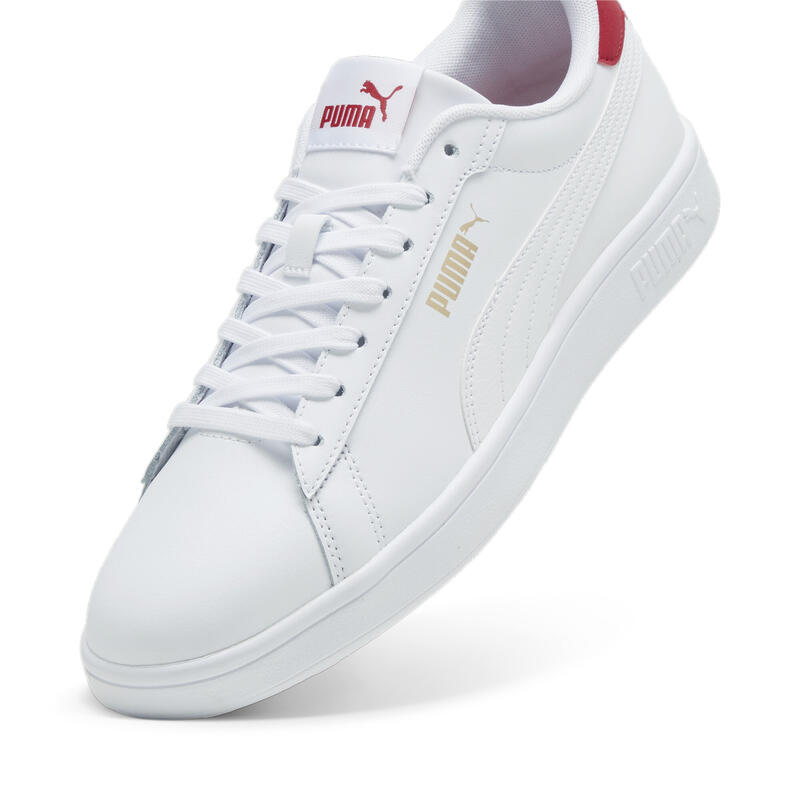 Smash 3.0 L Sneakers Erwachsene PUMA White Club Red Gold