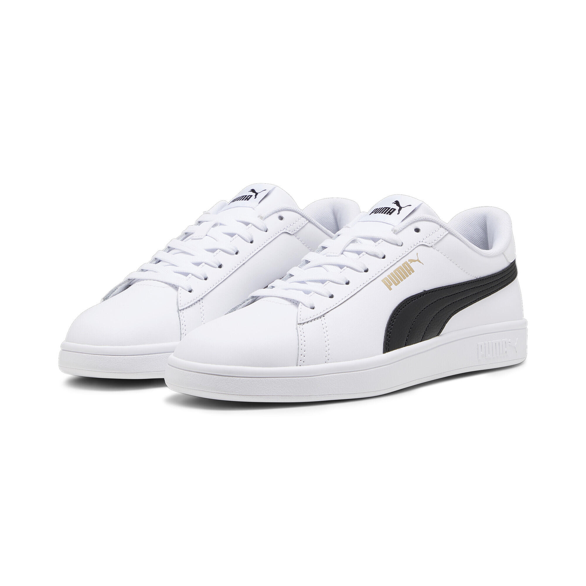 Pantofi Smash 3.0 L PUMA White Black Gold