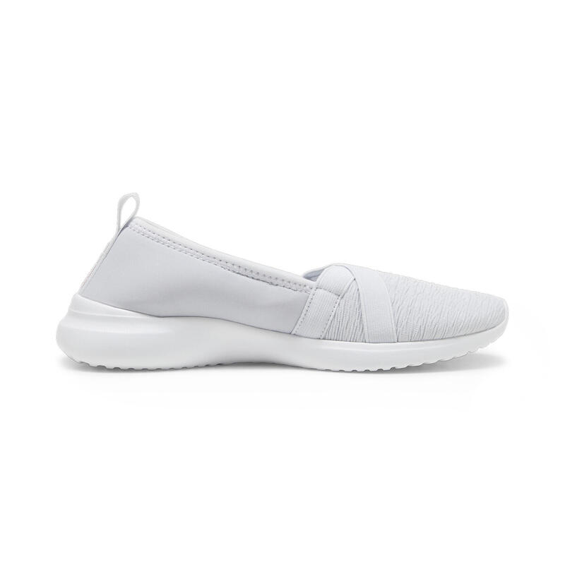 Basket Adelina Slip-On Femme PUMA Silver Mist Whisp Of Pink White Gray