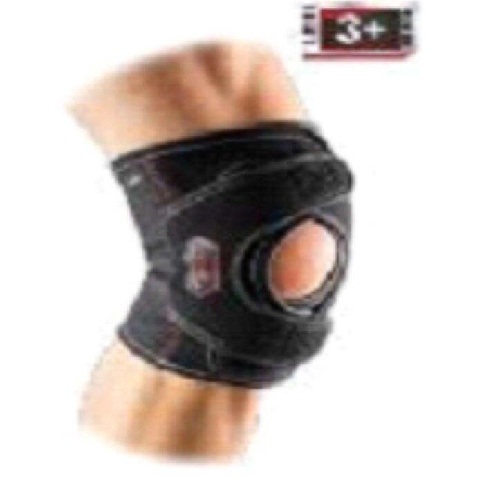 Knee Support w/ Double Wrap - Black