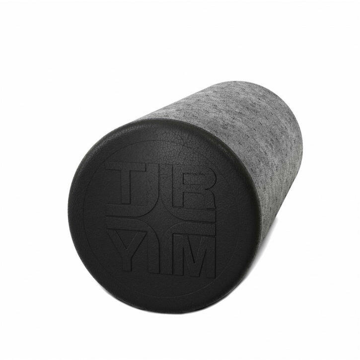 TRYM Foam Roller - Massage Roller - Zwart - Yoga - Pilates - Medium 1/4