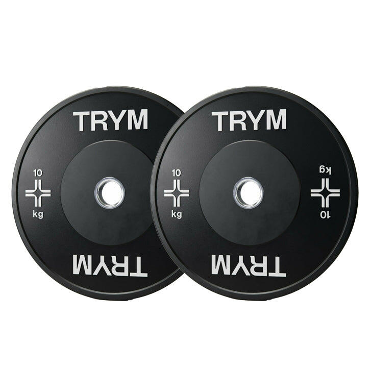 TRYM Bumperplate set - Bundel - 20 kg - 2 x 10 kg - Halterschijven - 50 mm -