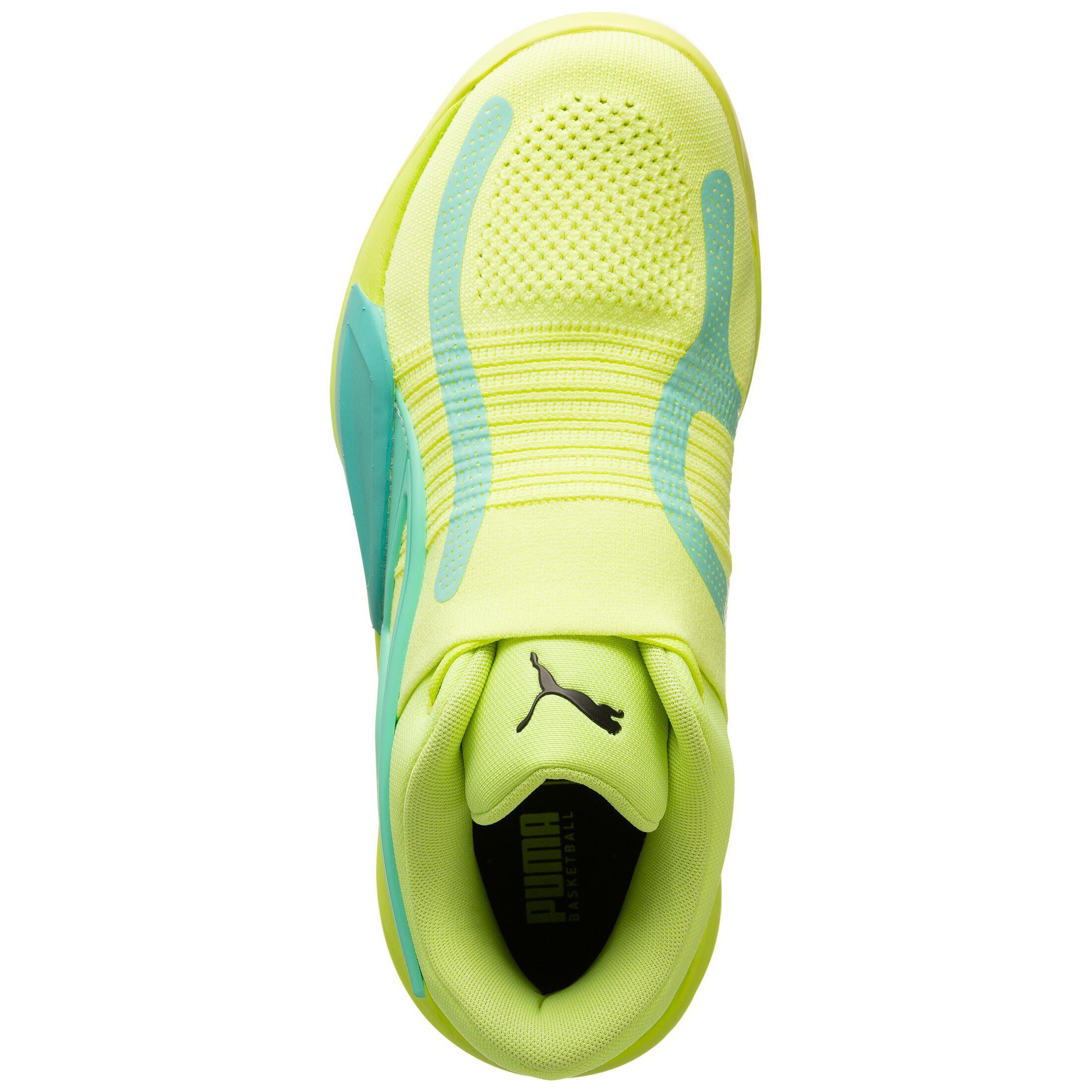 Basketballschuhe für Erwachsene Puma Rise grün 6/7