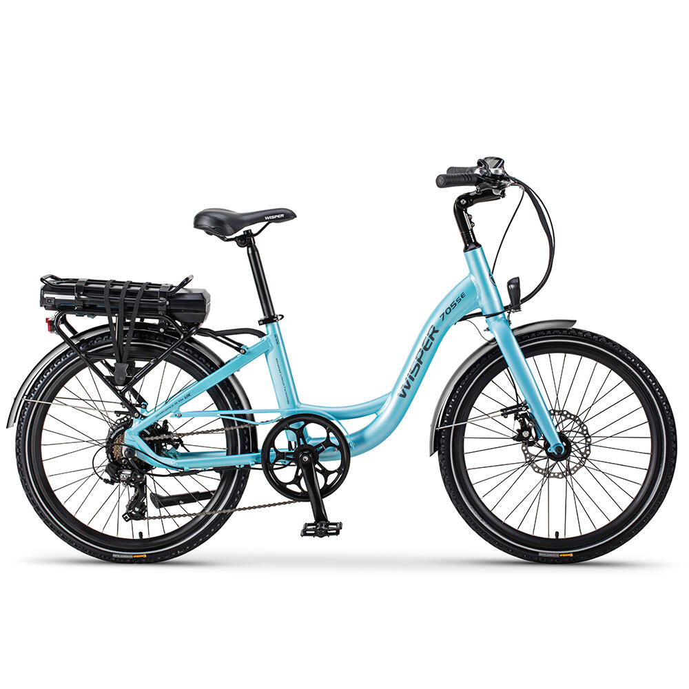 WISPER Wisper 705 SE 24'' Step-Through Electric Bike 2020, 575Wh - Blue