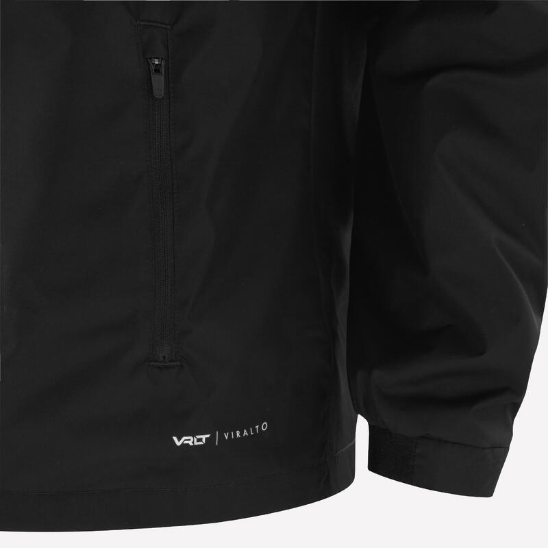 Raal La Louvière veste de football imperméable T100 adulte Noir