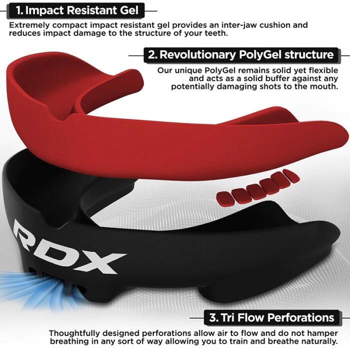 Proteza box RDX, Negru/Rosu, uni