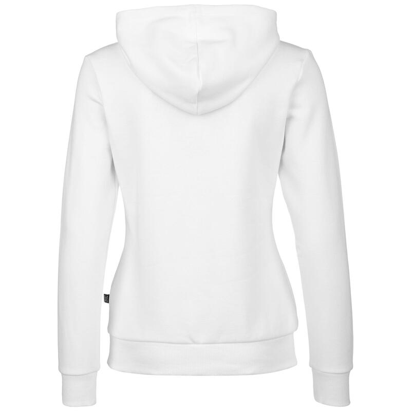 PUMA Mulher Essentials Logo Hoodie Hooded Top - Branco