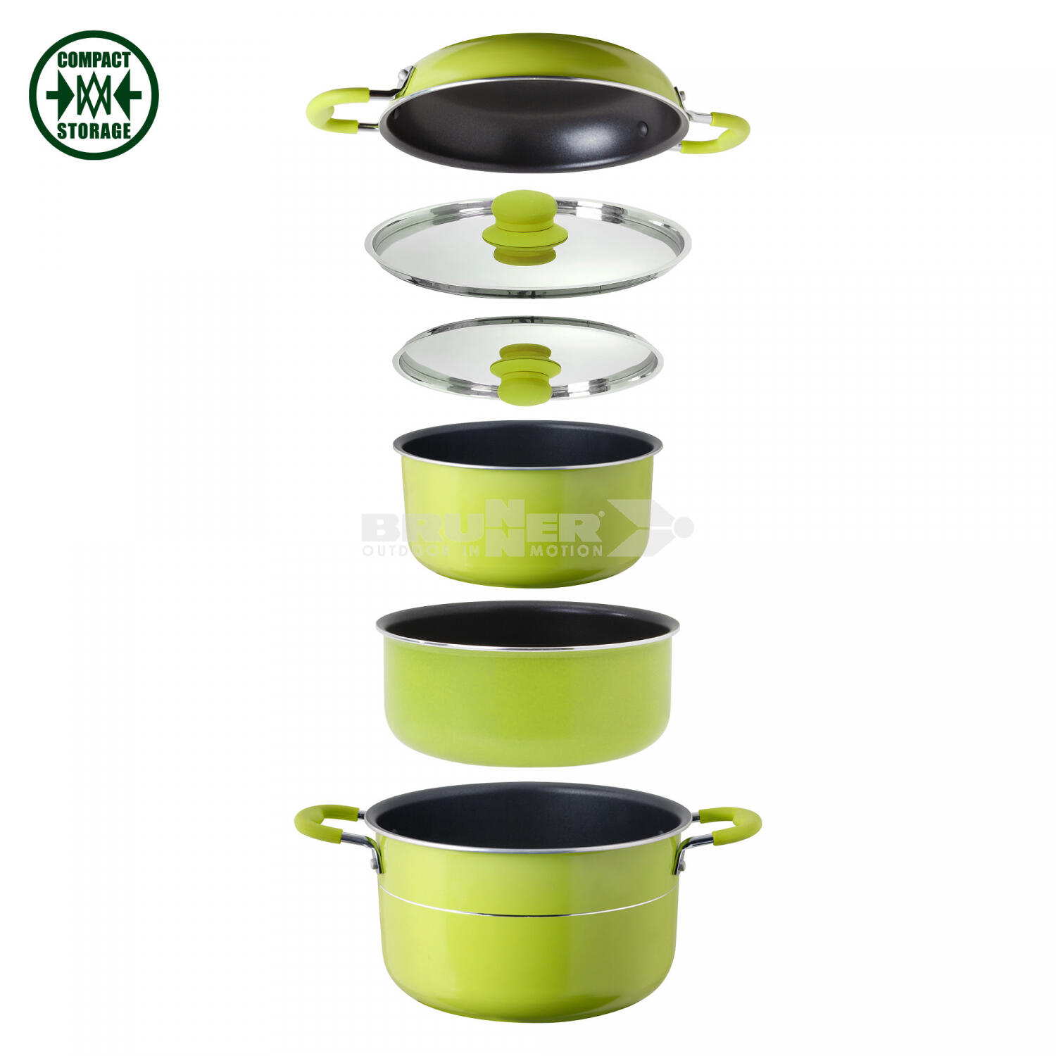 Brunner set de ollas camping 7+1 Ø 20 cm juniper 2/7