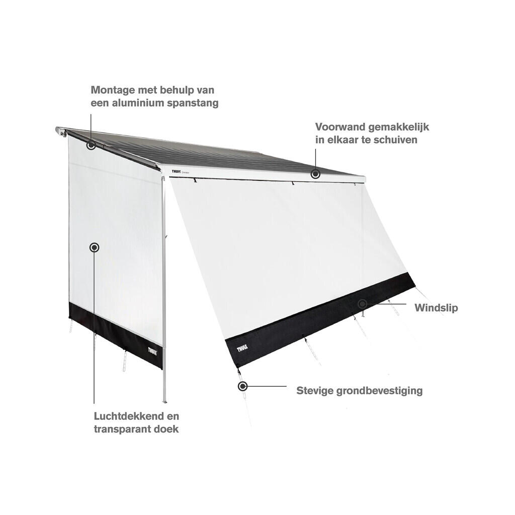 Thule sun blocker G2 voorwand 2,40x1,70m 2/2