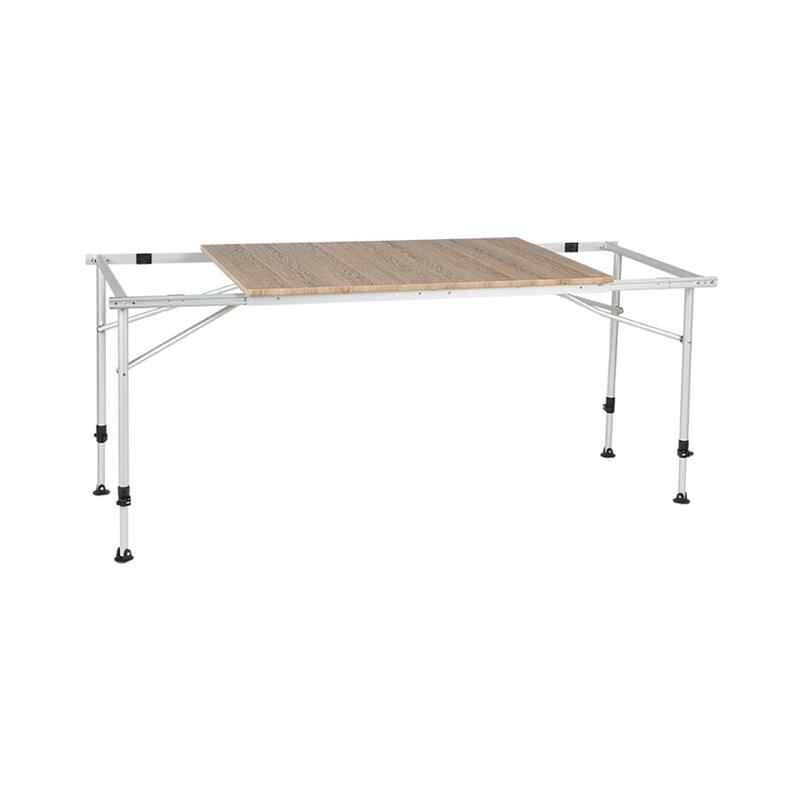 Travellife Sorrento tafel uitschuifbaar honeycomb brown 100/140/180