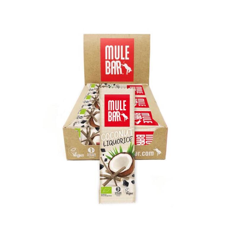 Boite de 15 barres énergétiques Bio & Vegan 40g : Réglisse - Coco