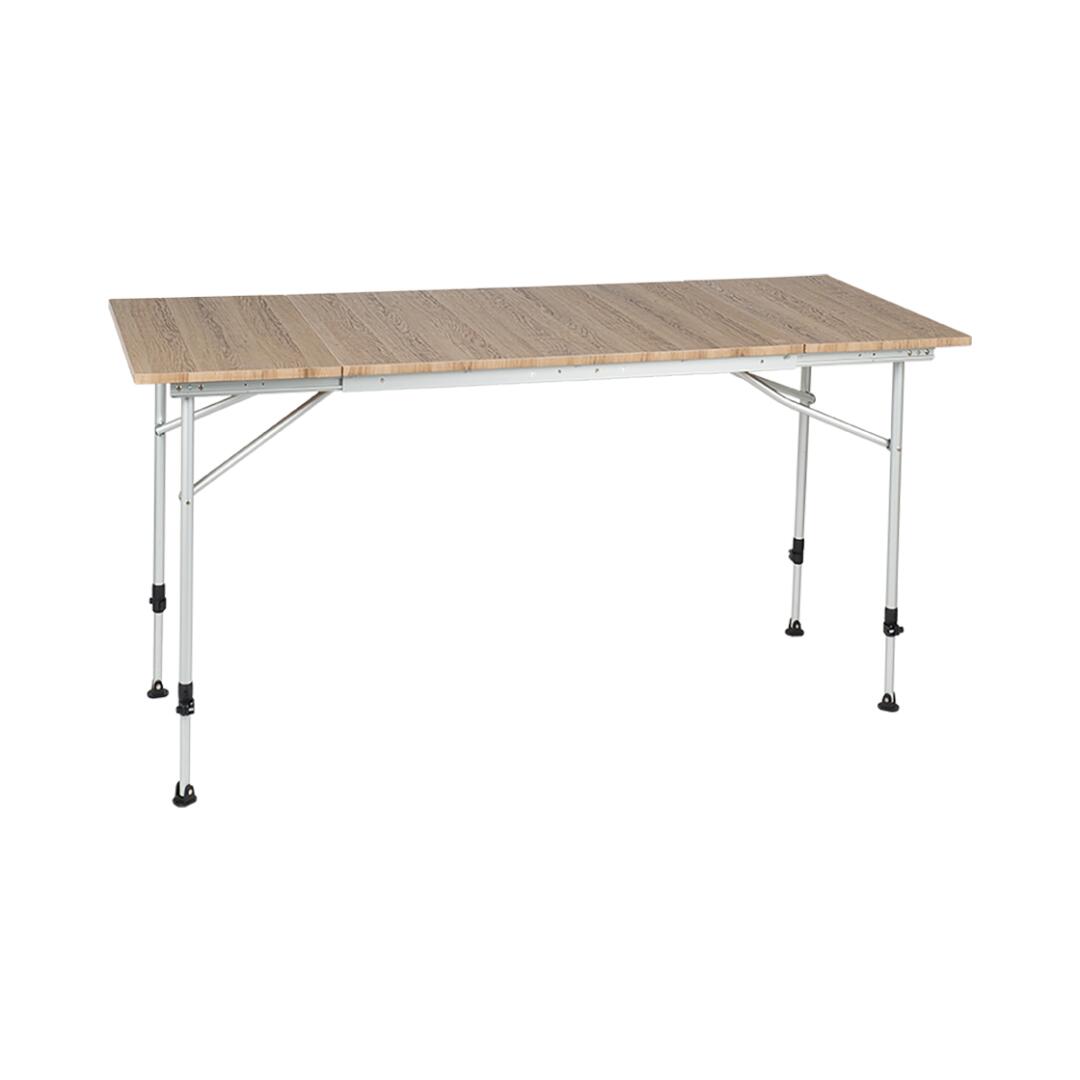Sorrento extended brown 80/110/140 - Folding camping table 4/6