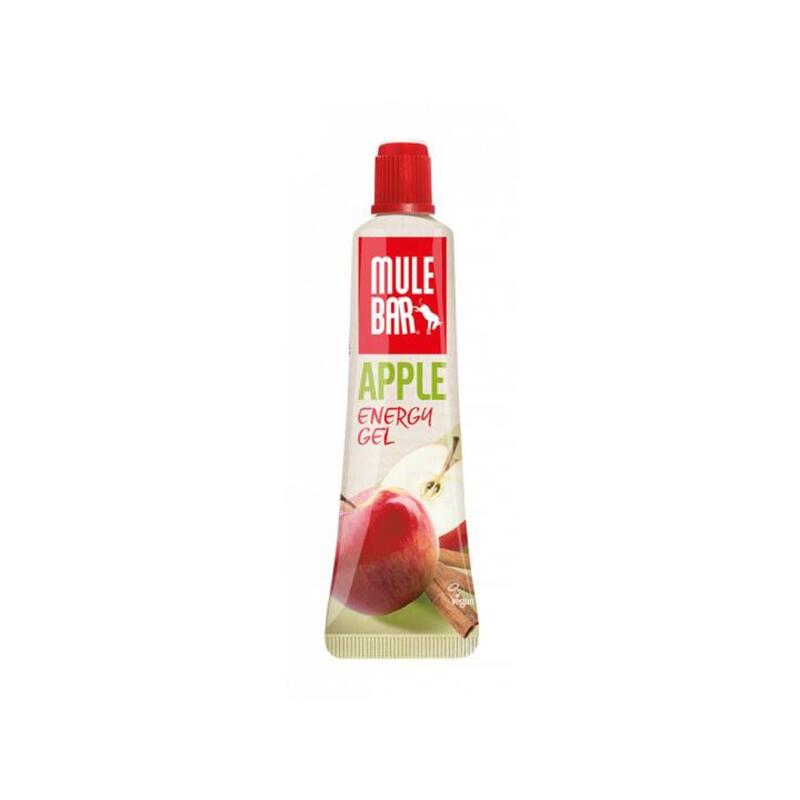 Gel énergétique - Végan - avec bouchon refermable - sans gluten - 37g - Pomme
