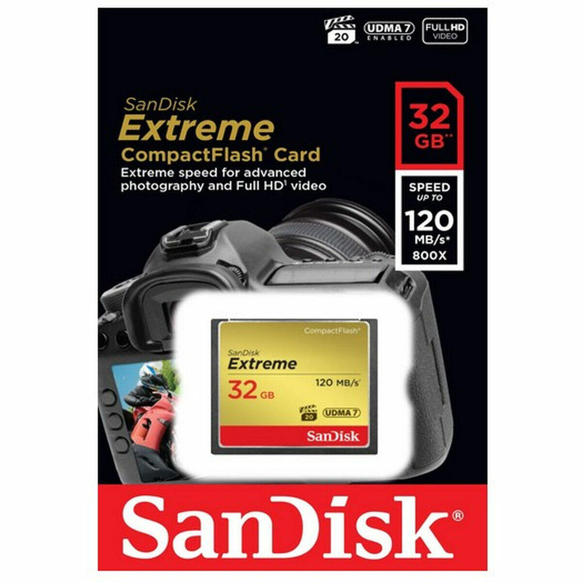 SANDISK Tarjeta de Memoria SD SDCFXSB-032G-G46 32 GB