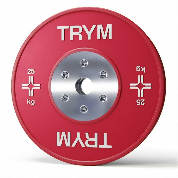 TRYM Bumperplate set - Bundle - 50 kg - 2 x 25 kg - Plaques de poids - 50 mm