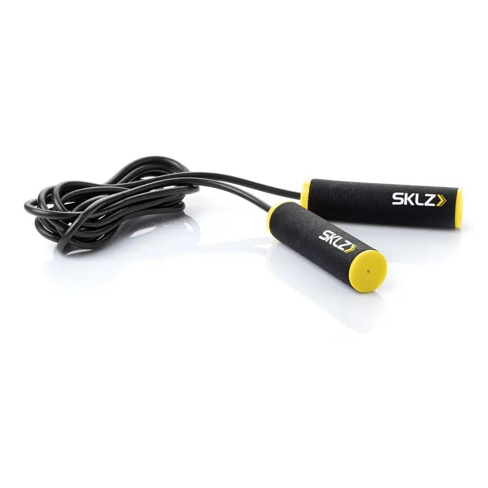 SKLZ Jump Rope Black and Yellow, Adjustable Length