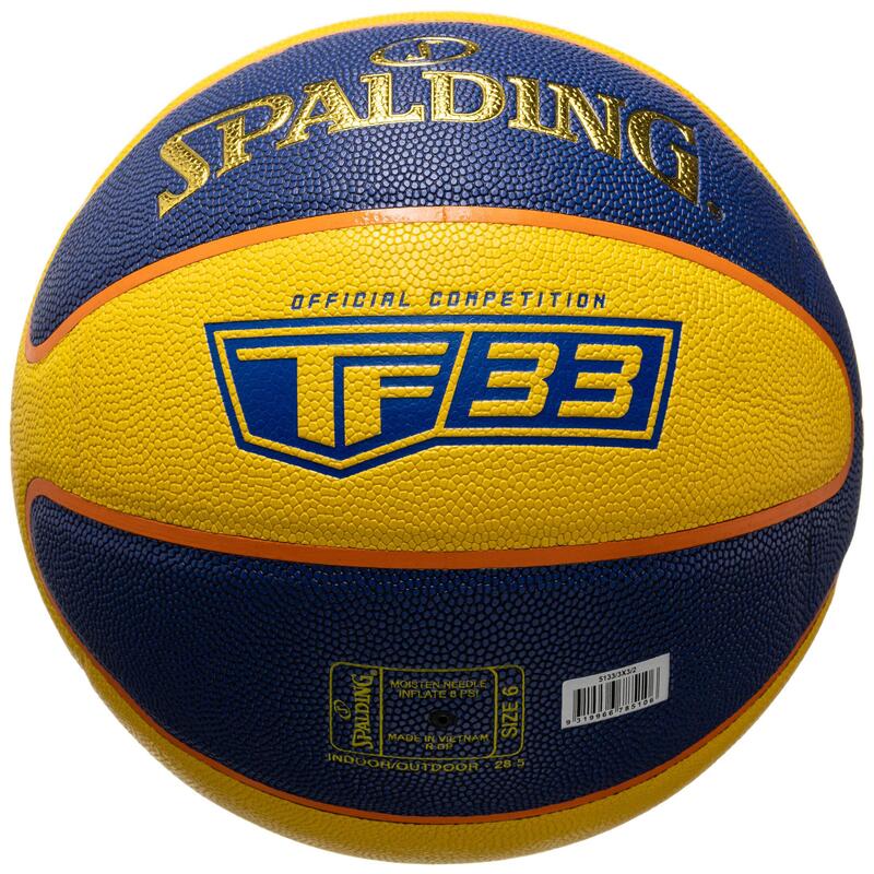 Balón Baloncesto 3x3 SPALDING TF-33 Gold 2021 Composite