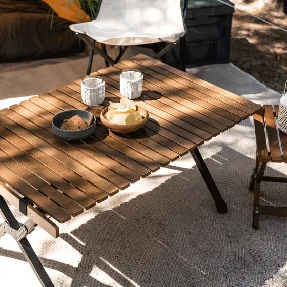 Travellife Iver tafel lounge walnut 90 2/5
