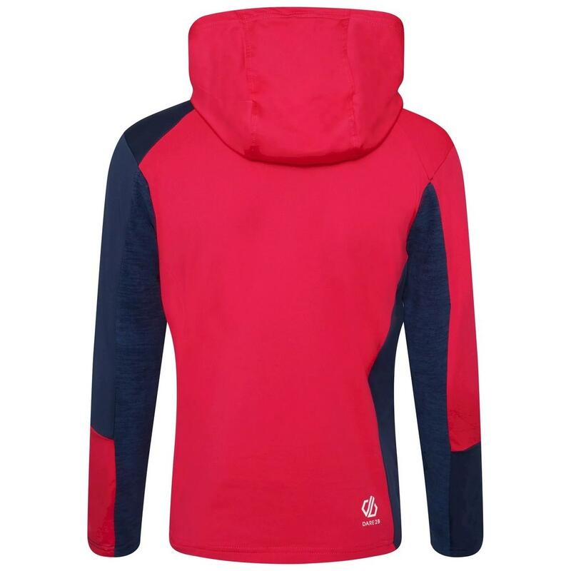 Kinder/Kids Hero Core Stretch Gerecycleerde Hoodie (Virtueel Roze/Maanlicht)