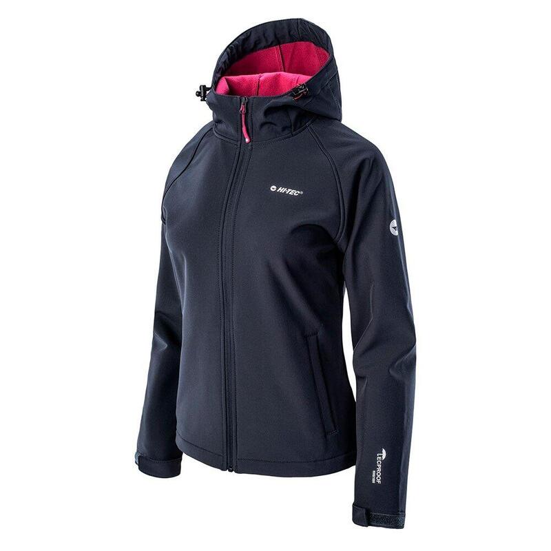 Chaqueta Softshell Narmo para Mujer Azul Noches, Sangría