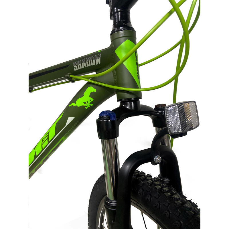 Bicicleta de montanha verde Umit Shadow 29″ 21 velocidades