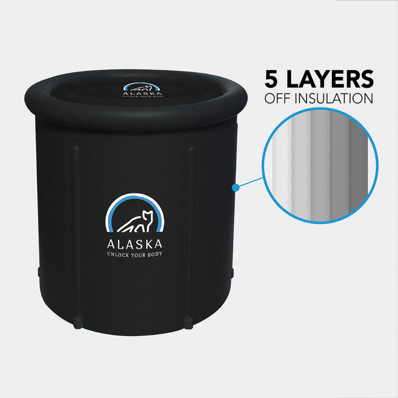 Bañera plegable portatil hielo Alaska  450L recuperacion muscular uso individual