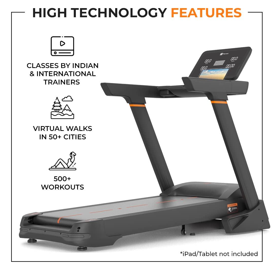 Flexnest Flextread Plus Treadmill Incline Mode Running Pad for Cardio with in-Built Bluetooth Speaker Black