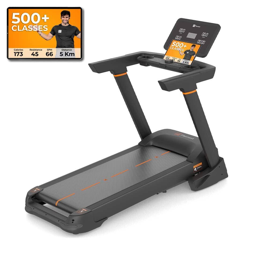 Flexnest Flextread Plus Treadmill Incline Mode Running Pad for Cardio with in-Built Bluetooth Speaker Black -  1